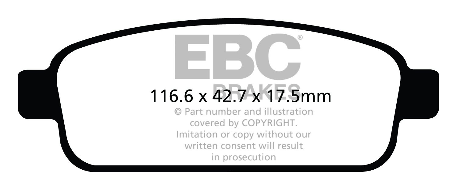 EBC Brakes OPEL Astra J 1.7 TD -125 2009-.. Remblokken achterzij