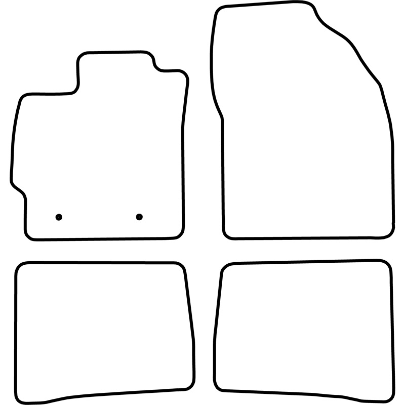 Set car mats  Toyota Prius 2009-2012