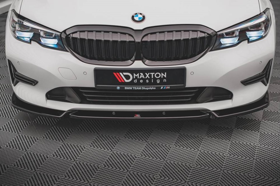 Voorspoiler passend voor BMW 3 Serie G20 V1 Gloss Black