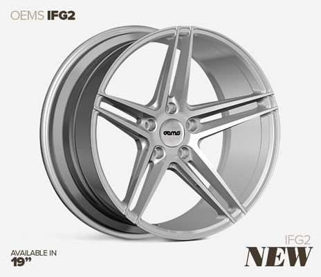 OEMS IFG 2 19X8.5 5X112 42 MACHINED SILVER Wheels