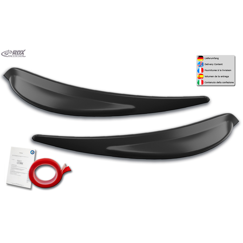 Head light spoilers  Dacia Lodgy & Dokker 2012-2022 (incl. Stepway) (ABS)