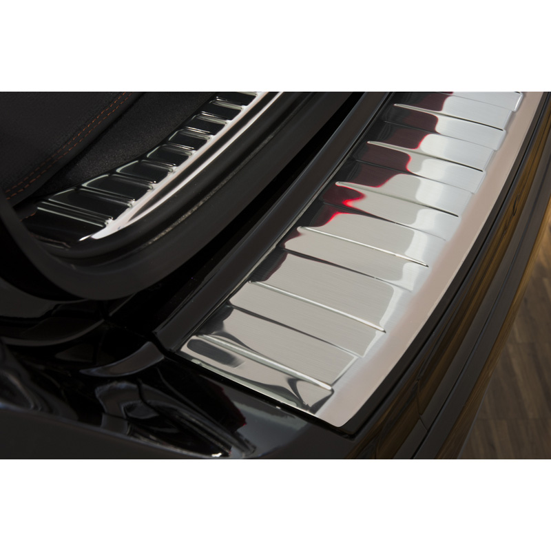 Stainless Steel Rear bumper protector  Volvo XC60 2013-2016 'Ribs'