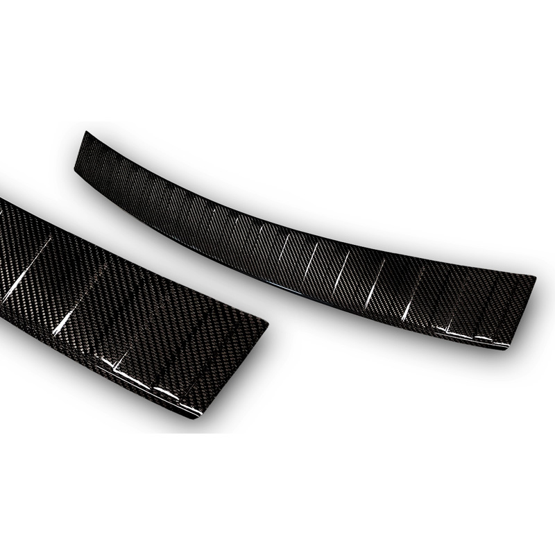 Real 3D Carbon Rear bumper protector  Opel Astra K Sportstourer 2016-2022 'Ribs'