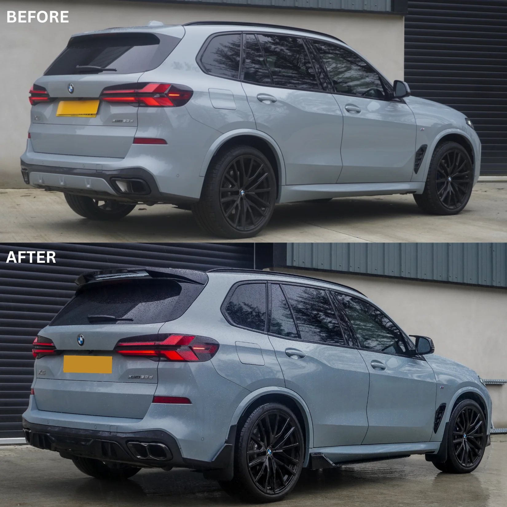 Bodykit passend voor BMW X5 G05 LCI M-performance glanzend zwart