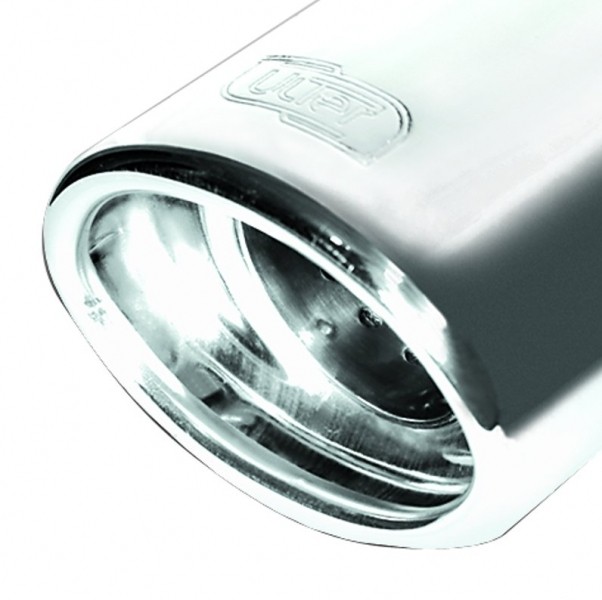 muffler VW Bora 1999-2005 sedan/variant  RVS eindstuk 95x65mm ro