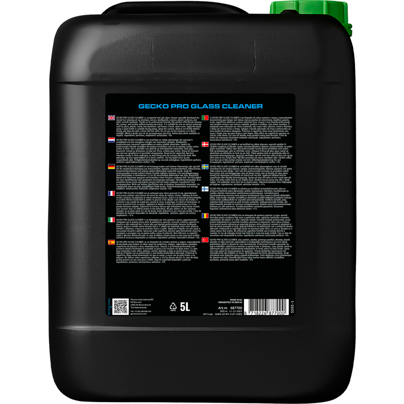 Gecko Pro Glass Cleaner 5 liter 700