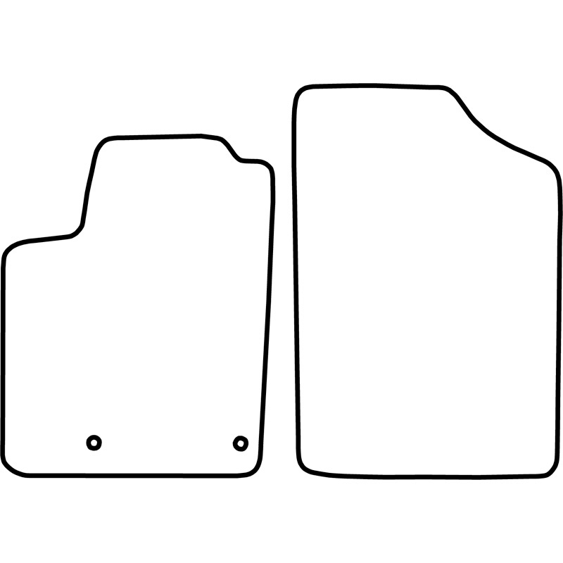 Set car mats  Peugeot Partner 2005-2008 (only front)