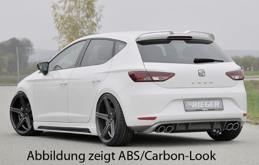 Diffuser passend voor Seat Leon F5 Rieger dubbele uitlaat links + rechts