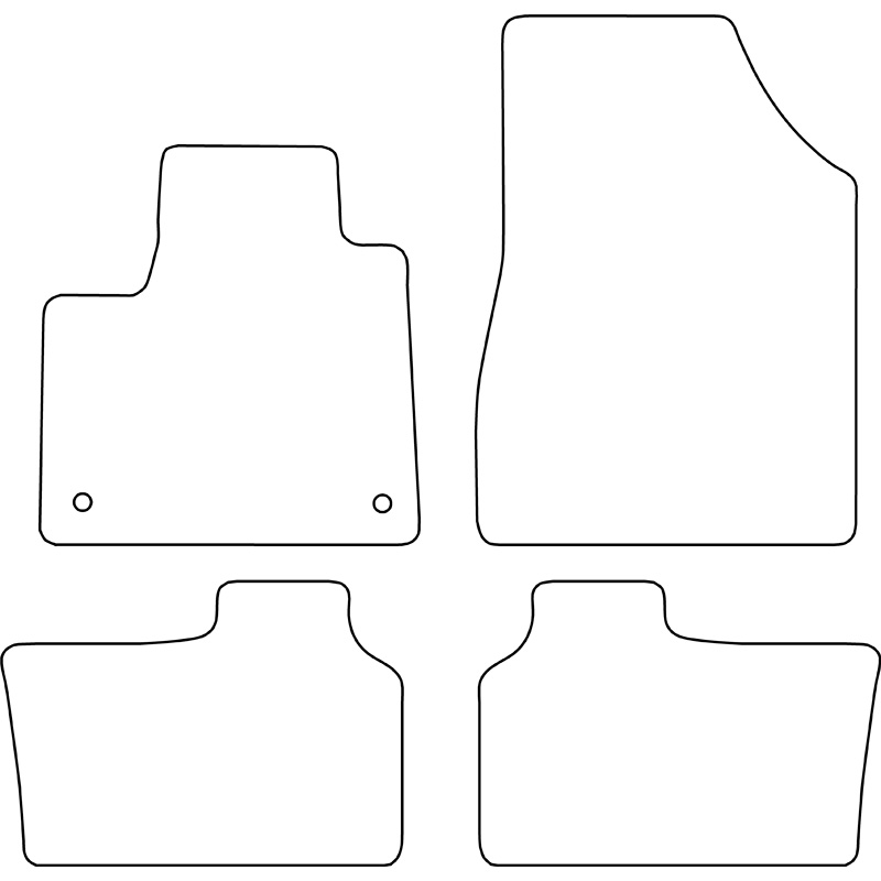 Set car mats  Renault Kangoo III MPV 2021-