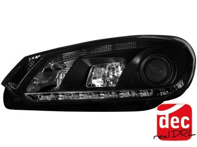 Headlights fits VW Golf VI Devil Eyes Dayline