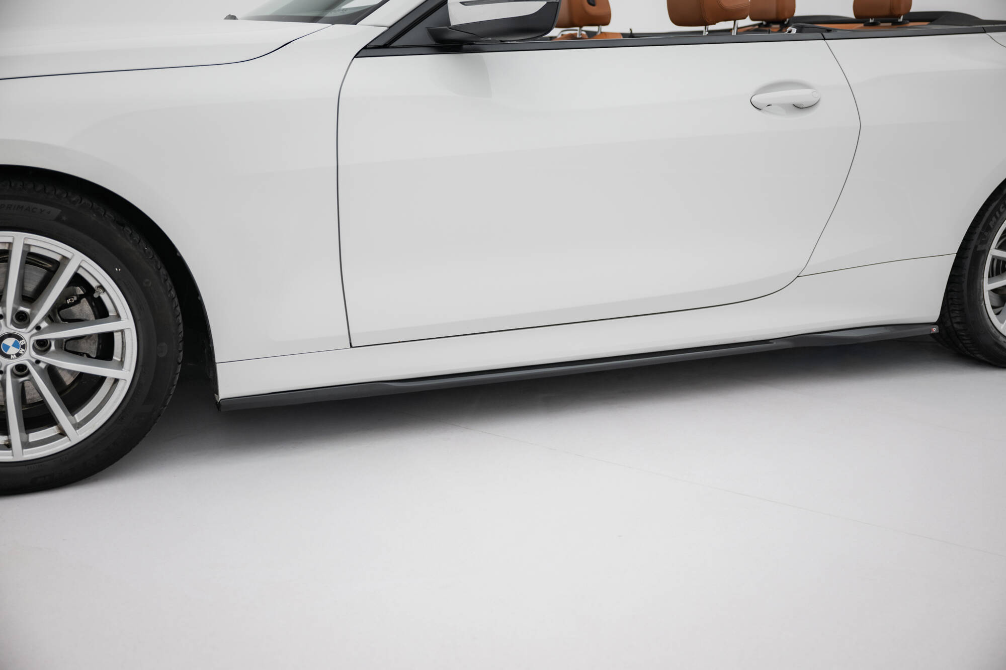 Zijskirts passend voor BMW 4 Coupe / Cabrio G22 / G23 Maxton Glanzend zwart