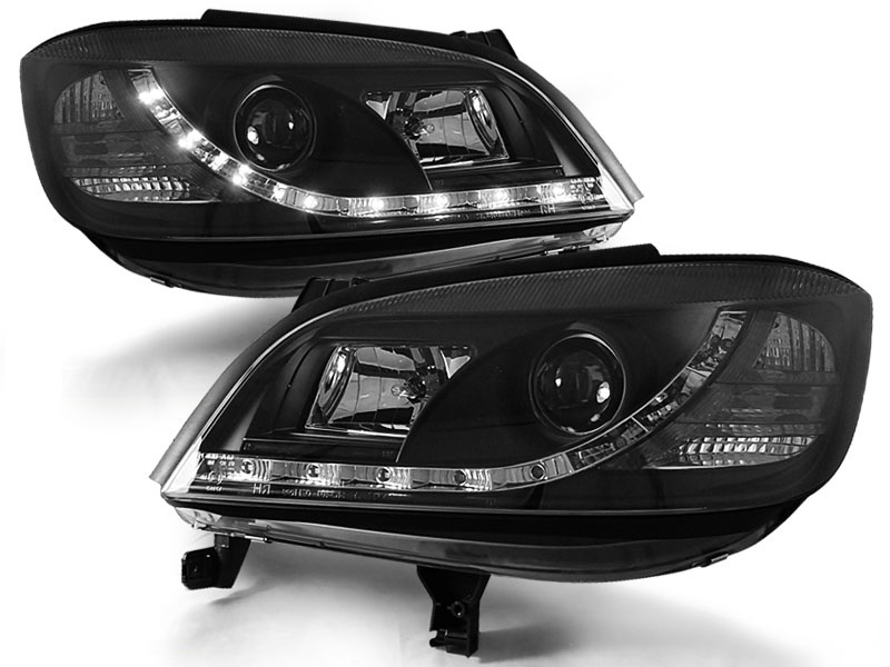 Headlights Opel Zafira A LED Devil Eyes DRL look black