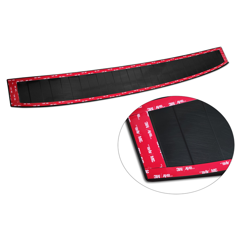 Black Stainless Steel Rear bumper protector  Fiat 500L Facelift 2017- 'Ribs'