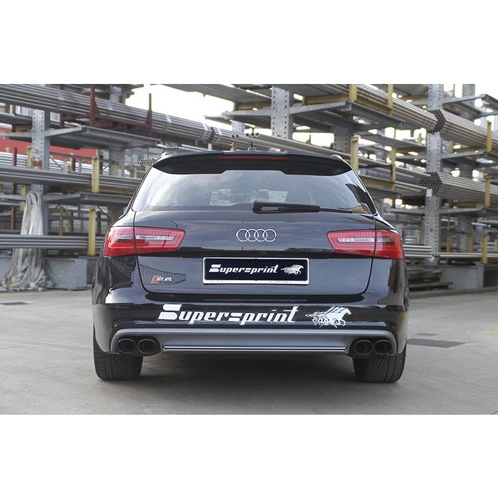AUDI A6 C7 4G (Sedan + Avant) QUATTRO 3.0 BiTDI V6 (313 Hp) 2012 -> 2014 Rear pipe Right 100x75 BLAC