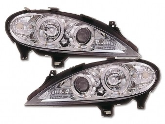 Headlights Renault megane 97-02 Angel Eyes chrome