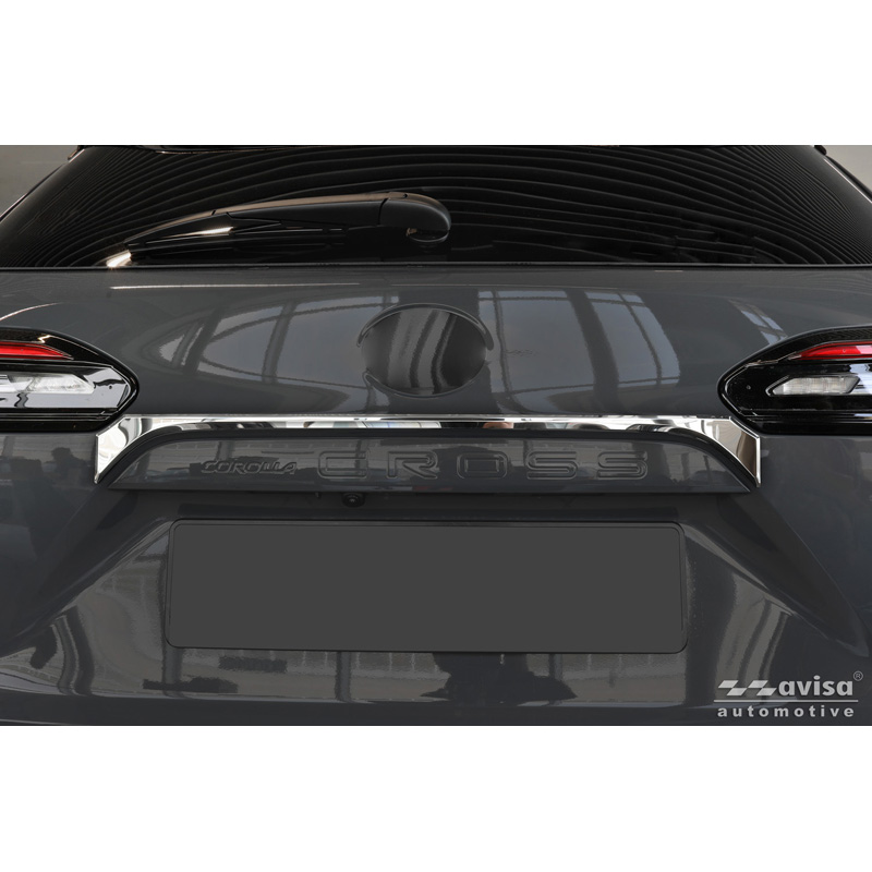 Avisa Chrome Stainless Steel Trunk Tailgate Trim Cover  Toyota Corolla Cross 2020-2025 & Facelift 2025-