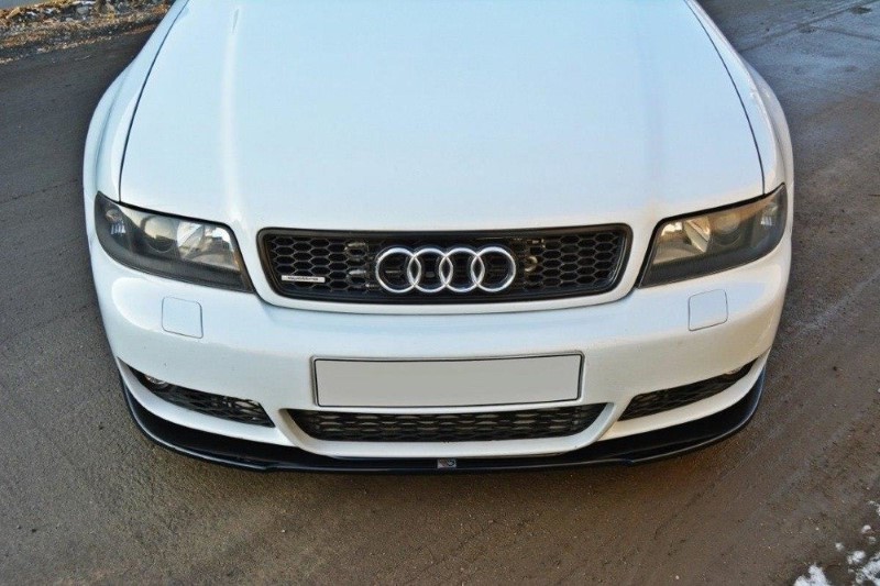 Voorspoiler passend voor Audi RS4 B5 Glanzend Zwart