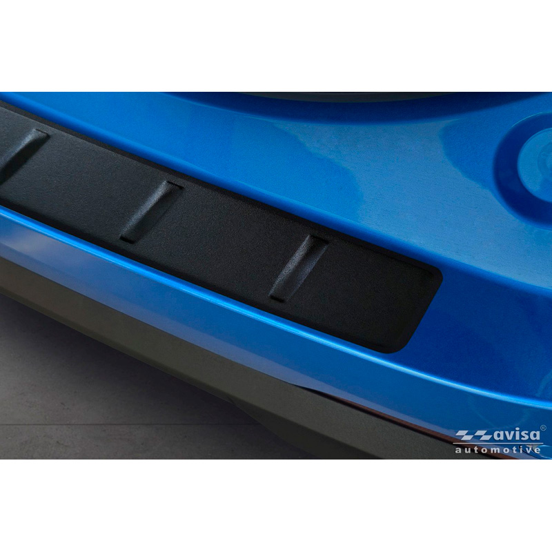 Avisa Matt Black Stainless Steel Rear bumper protector  MG ZS II 2024- 'Ribs'
