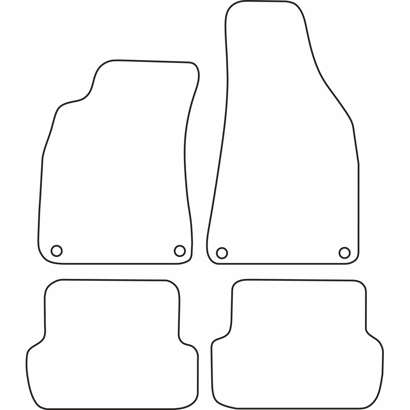 Set car mats  Audi A4 2004-2008