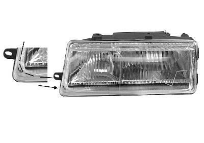 koplamp, H1+H1, links, 11/1995-Seat Toledo, 1991-1999
