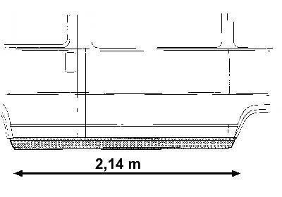 zijplaat onder, links Fiat Ducato, 1982-1996
