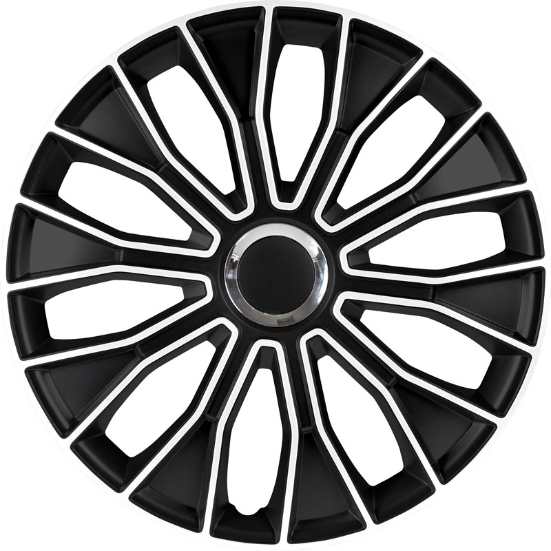Set wheel covers Voltec Pro 15-inch black/white
