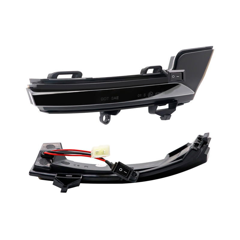 Set LED Side-Mirror Indicators  Skoda Octavia III 2013-2020 & Volkswagen T-Roc 2017-2020 / T-Cross 2019- - Smoke - incl. Dynamic Running Light