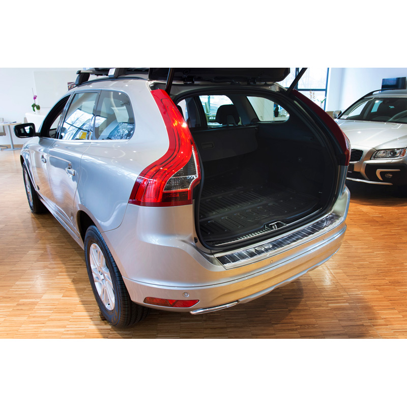 Stainless Steel Rear bumper protector  Volvo XC60 2013-2016 'Ribs'