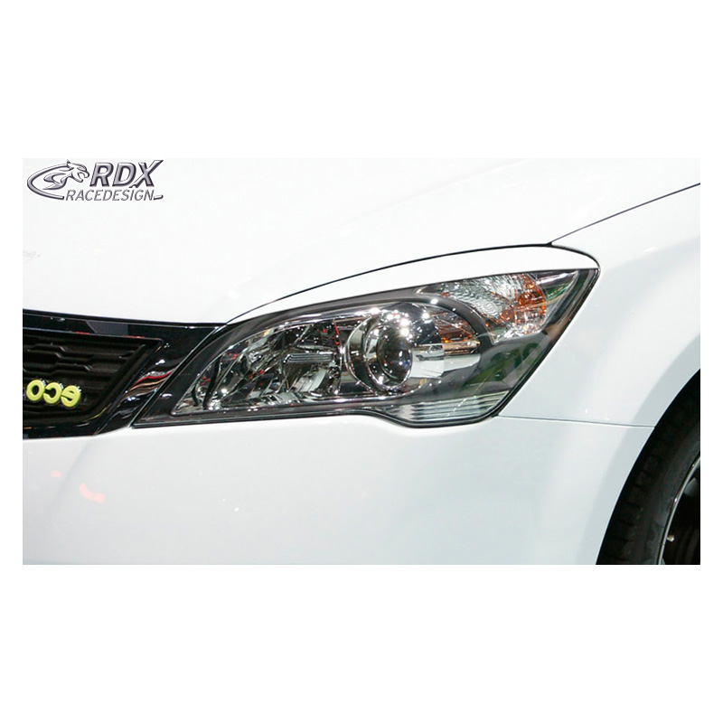 Head light spoilers  Kia Cee'd & Pro Cee'd ED 2009-2012 (ABS)