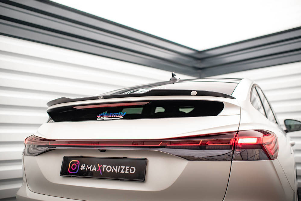 Spoiler passend voor Audi Q4 E-Tron Sportback Maxton Glans Zwart
