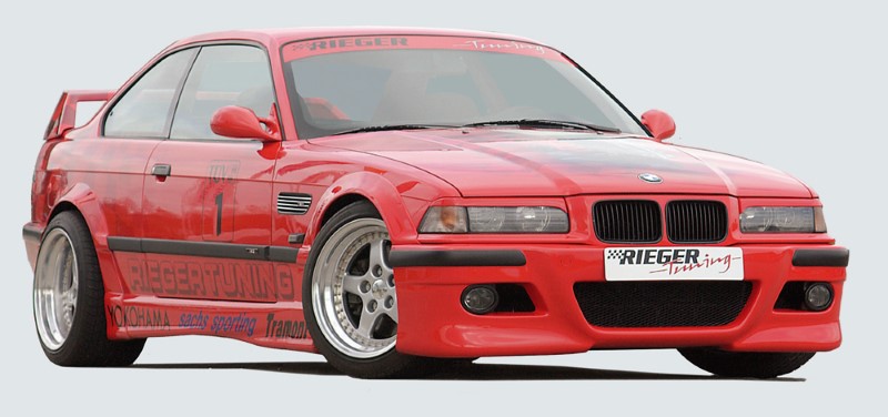 venderspacers frontkant BMW E36 wideversion Polyester Rieger