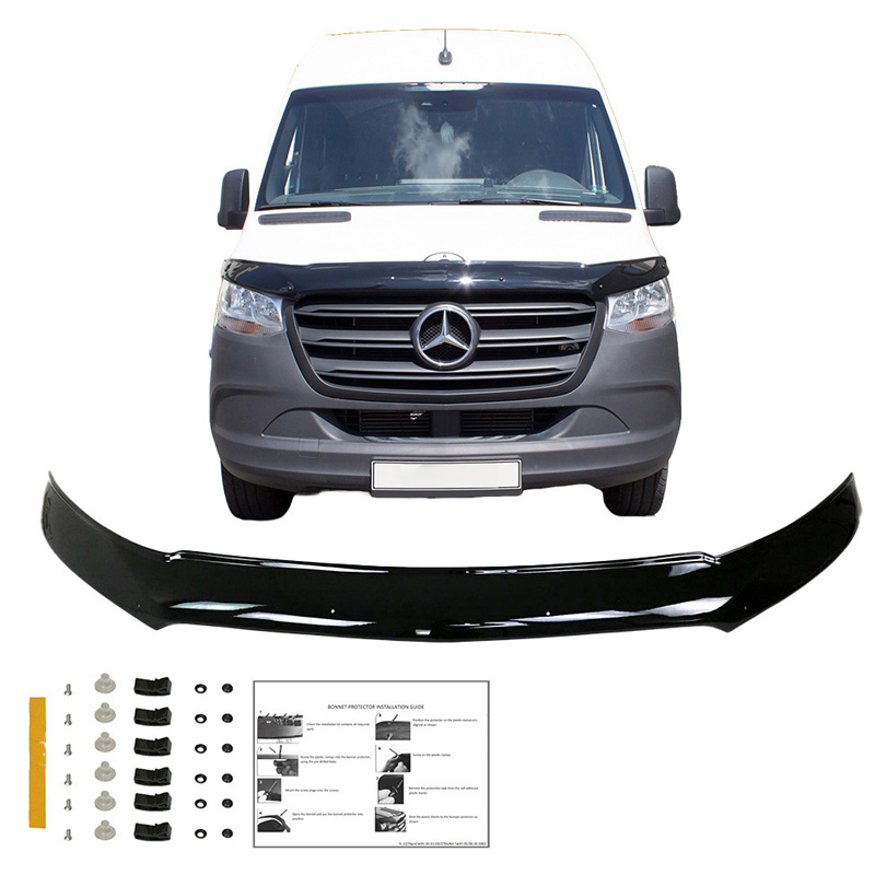 Bonnet Protector  Mercedes Sprinter W907 2018- - Gloss black