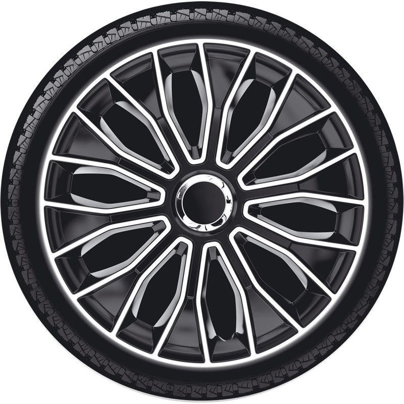 Set wheel covers Voltec Pro 15-inch black/white