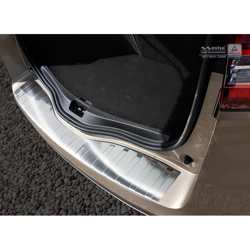 Stainless Steel Rear bumper protector  Renault Grand Scenic IV 2016- 'Ribs'