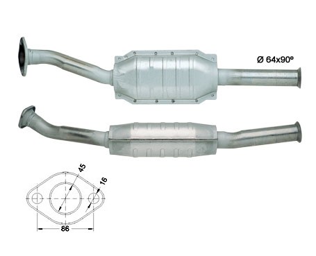 Peugeot 306 1.1i 1124 cc 44 Kw / 60 cv TU1M Magnaflow CAT Bouwja