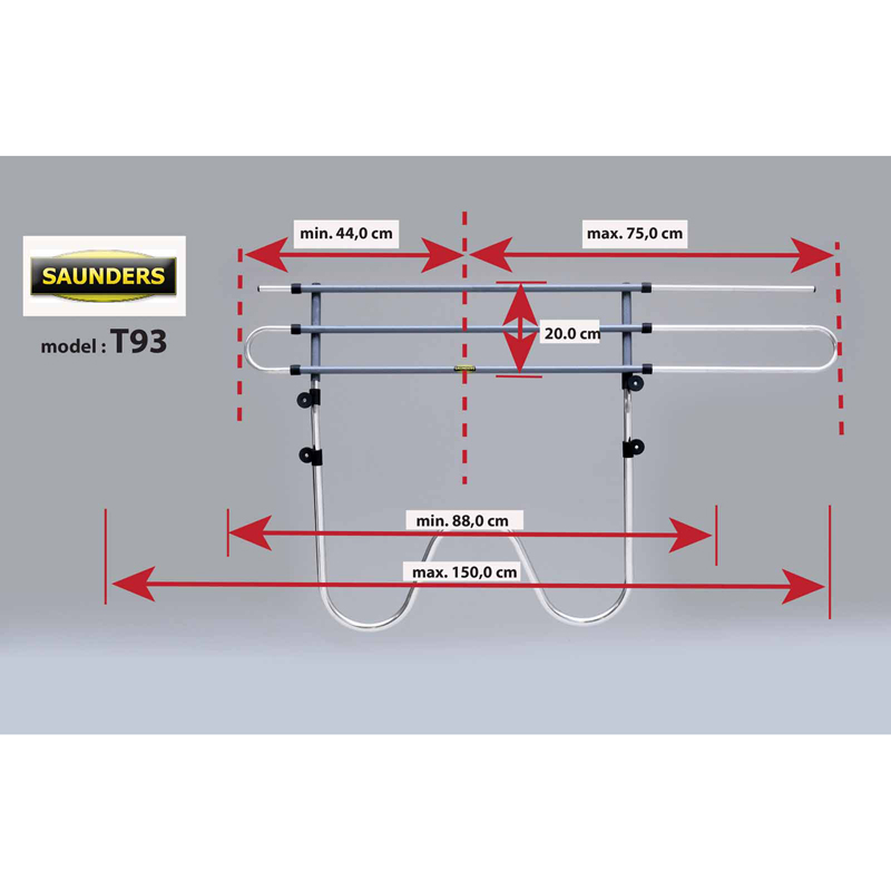 Saunders Universal Dog Guard W-Tube 17-25cm