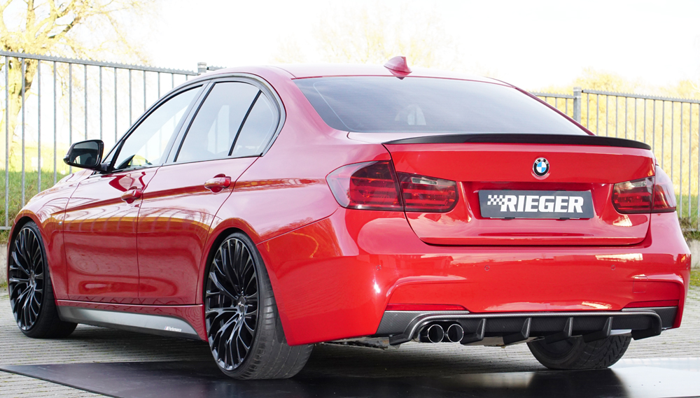 Achter Diffuser passend voor BMW 3Serie F30/F31 2012-... Carbon Rieger