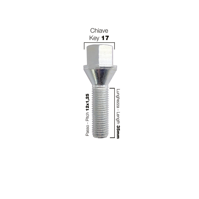 Simoni Racing Aluminium Wheel Spacer Kit - 2x12mm(FA) - 2x16mm(RA) (Hub 58,1mm) including wheel bolts -  Abarth, Fiat various