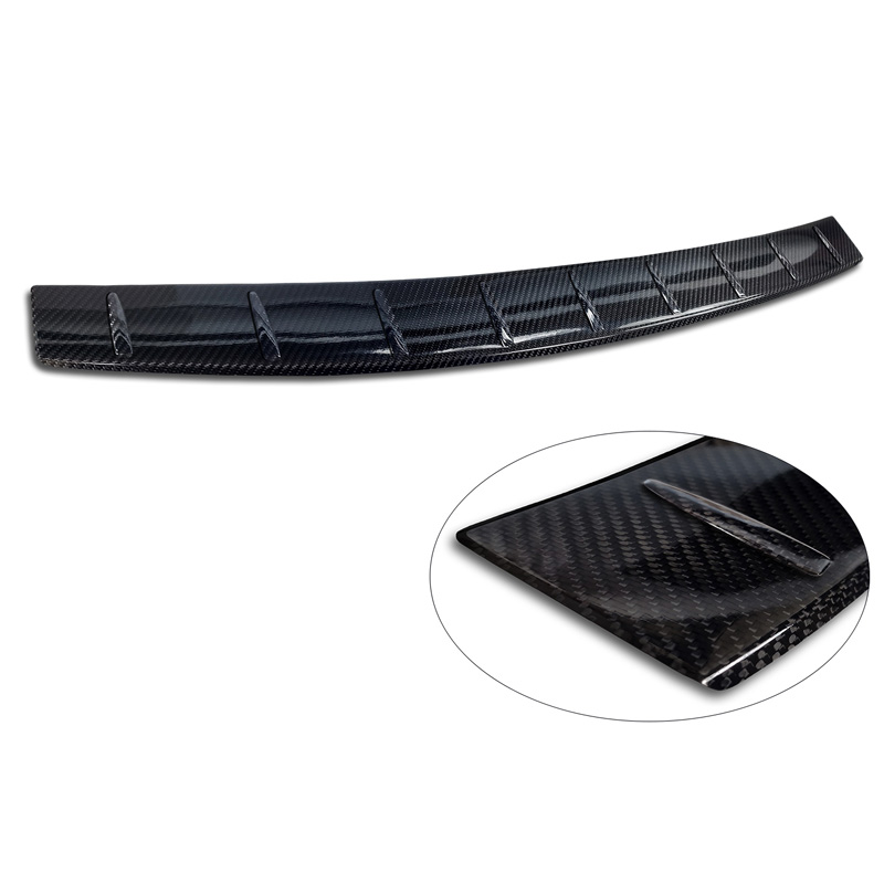 Real 3D Carbon Rear bumper protector  Volkswagen Passat (CJ5) incl. R-Line & Hybrid 2023- 'Ribs'
