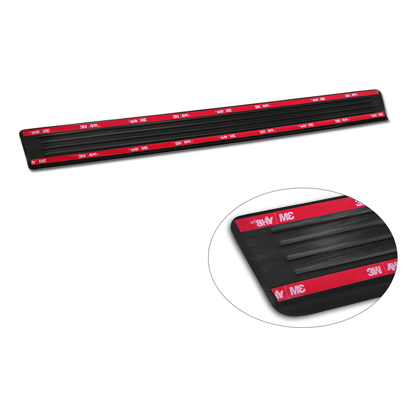 Black Inox door sill protectors  Volkswagen Passat 3G Sedan/Variant 2014-2023 - 'Lines' - 4-pieces