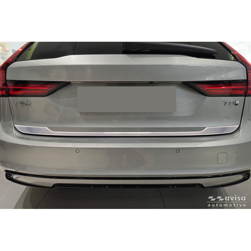 Avisa Brushed Stainless Steel Trunk Tailgate Trim Cover  Volvo V90 II 2016-