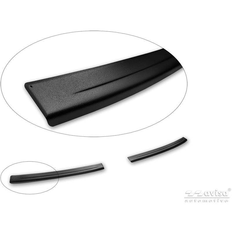 Avisa Stainless Steel Rear Bumper Protector  Leapmotor B10 2025- - Matt Black - 2-pieces