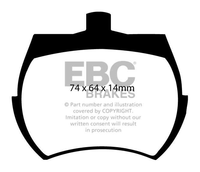EBC Brakes MG Midget 1.5 75-80 Remblokken voorzijde