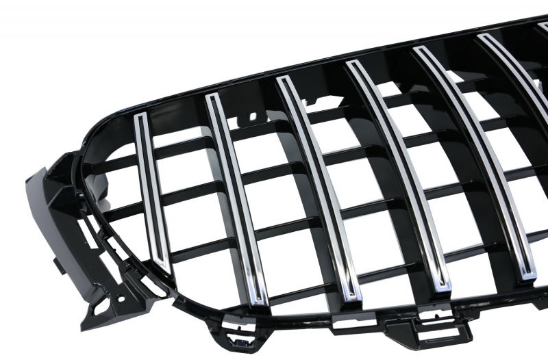 Grill passend voor Mercedes Benz E-Class W213 S213 C238 (2016+) GT-R Panamericana Design Chroom met 360 Camera