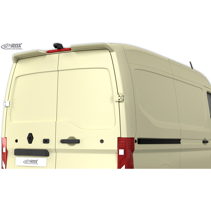 RDX Racedesign Roof spoiler  Renault Master IV / Nissan Interstar 2024- (H2) (with 2 barn doors) (PU)