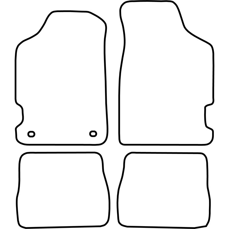 Set velour car mats  Peugeot 106 1996-2003