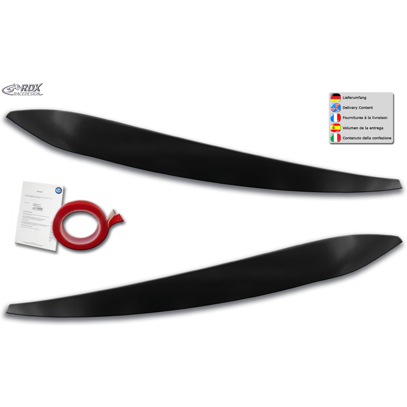 Head light spoilers  Volkswagen Touran (5T) 2015- (LED) (ABS)