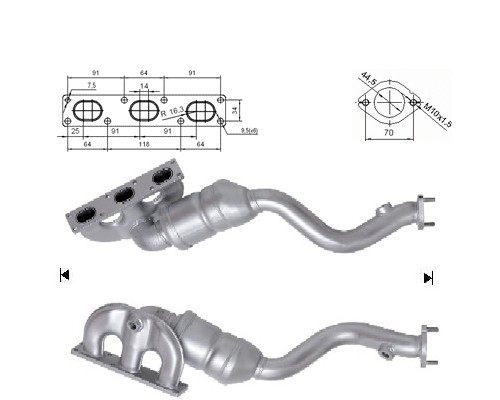 BMW 528i 2.8i 24V 2793 cc 142 Kw / 193 cv M52 E39 Magnaflow CAT