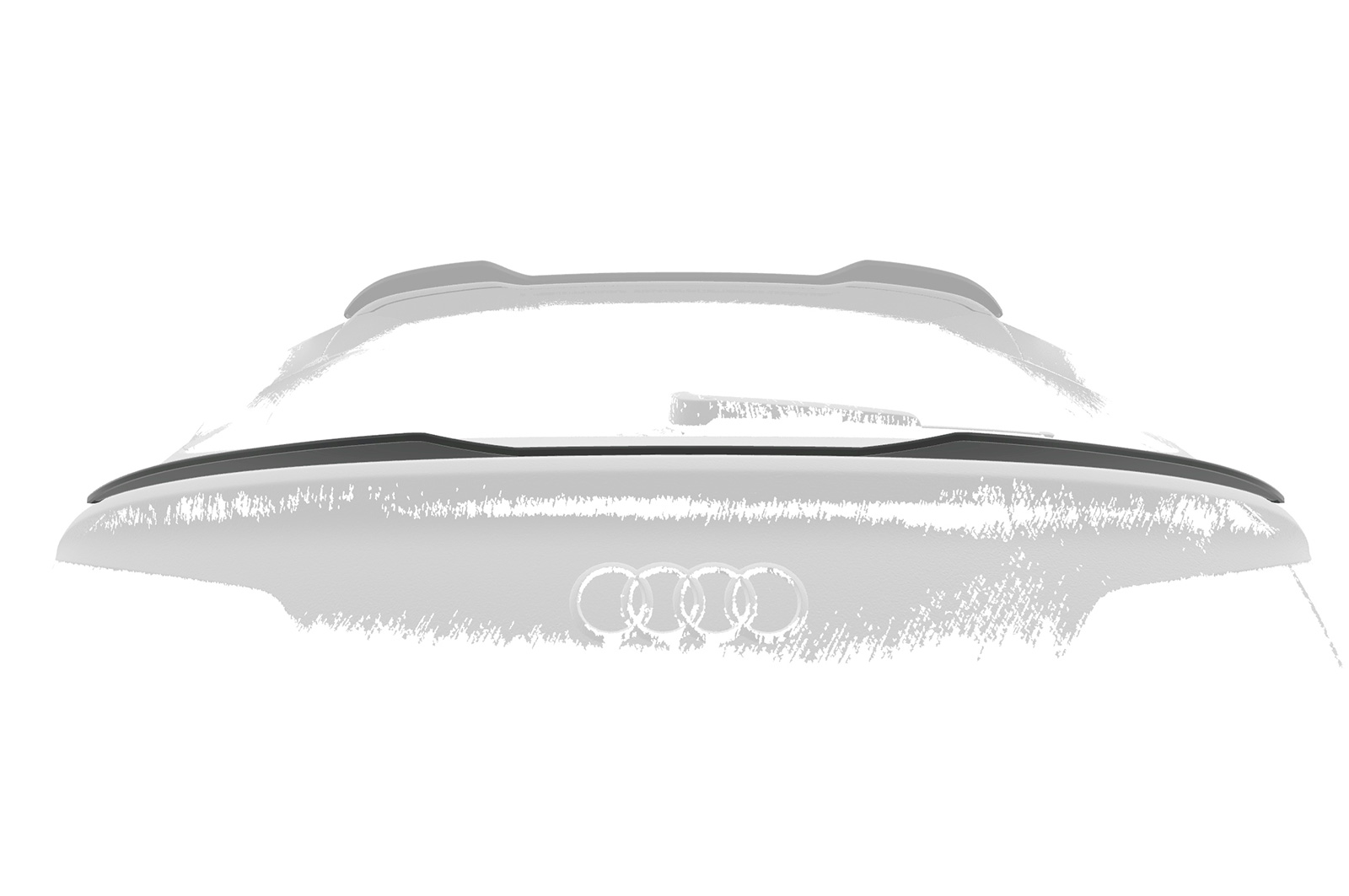 Spoiler passend voor Audi Q5 (FYT) Sportback CSR Glans Zwart