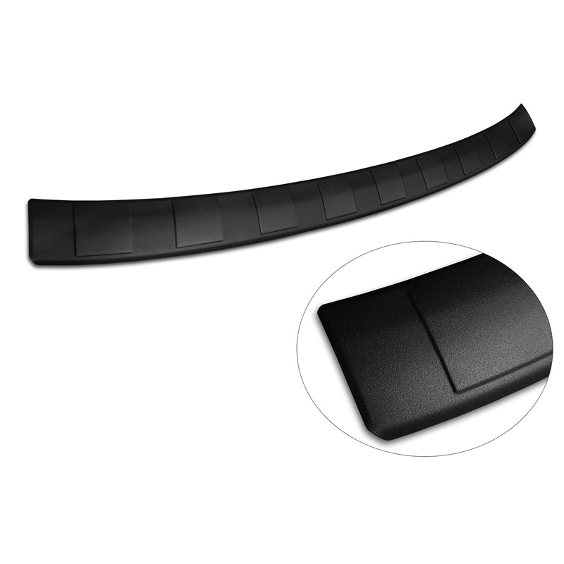 Matt Black Stainless Steel Rear bumper protector  Ford Kuga III ST-Line/Vignale/Hybrid ST-Line 2019-2024 & FL 2024- 'Ribs'